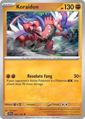 Koraidon - 090/142 - Non Holo - Uncommon