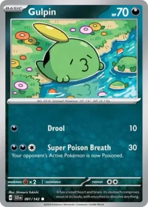 Gulpin - 091/142 - Non Holo - Common