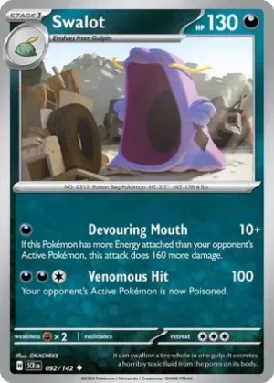 Swalot - 092/142 - Non Holo - Uncommon