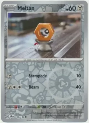 Meltan - 102/142 - Reverse Holo - Common