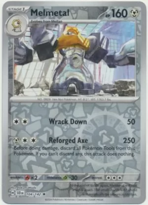 Melmetal - 104/142 - Reverse Holo - Rare