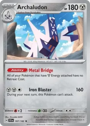Archaludon - 107/142 - Holo - Rare