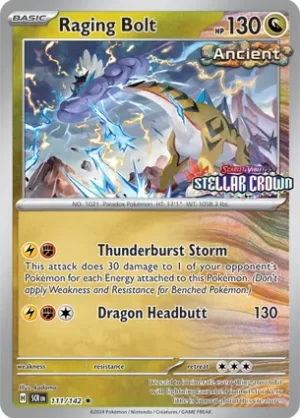 Raging Bolt - 111/142 - Holo Promo - Stellar Crown Stamp