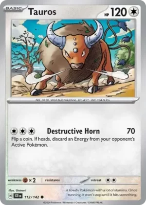 Tauros - 112/142 - Non Holo - Common