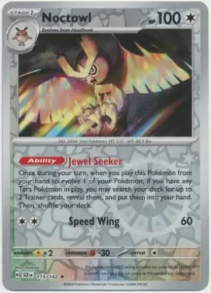 Noctowl - 115/142 - Reverse Holo - Rare
