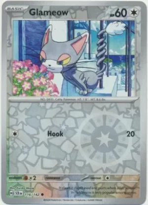 Glameow - 116/142 - Reverse Holo - Common