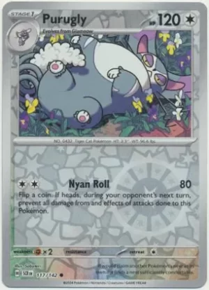 Purugly - 117/142 - Reverse Holo - Common