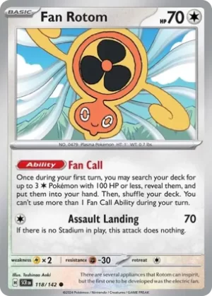 Fan Rotom - 118/142 - Non Holo - Common