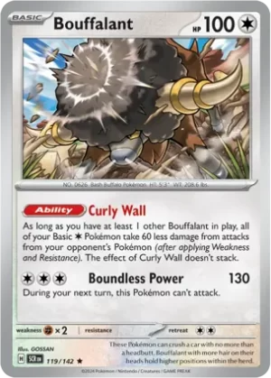 Bouffalant - 119/142 - Non Holo - Promo Exclusive