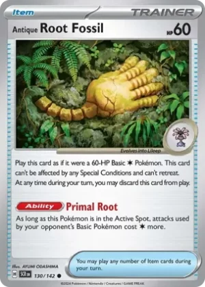 Antique Root Fossil - 130/142 - Non Holo - Common
