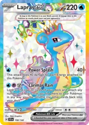Lapras Ex - 158/142 - Holo - Ultra Rare