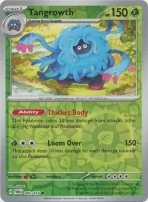 Tangrowth - 002/167 - Reverse Holo - Common