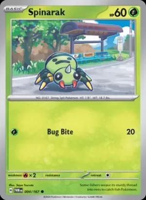 Spinarak - 004/167 - Non Holo - Common