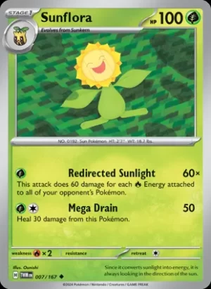 Sunflora - 007/167 - Non Holo - Uncommon