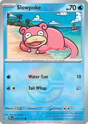 Slowpoke - 018/131 - Reverse Holo - Common - Poke Ball