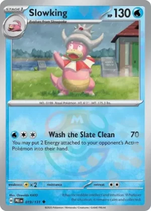 Slowking - 019/131 - Reverse Holo - Uncommon - Master Ball