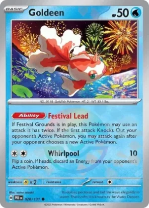 Goldeen - 020/131 - Reverse Holo - Common - Poke Ball