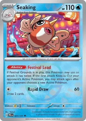 Seaking - 021/131 - Reverse Holo - Uncommon - Master Ball