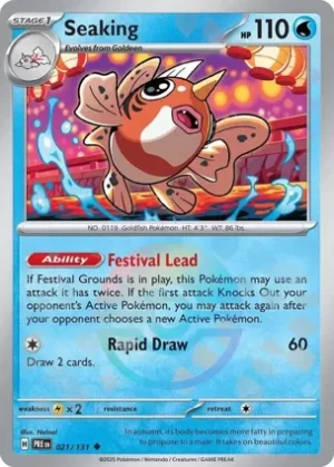 Seaking - 021/131 - Reverse Holo - Uncommon - Poke Ball
