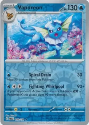 Vaporeon - 022/131 - Reverse Holo - Rare