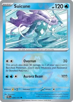 Suicune - 024/131 - Reverse Holo - Uncommon - Master Ball