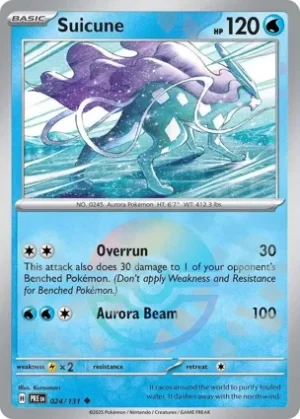Suicune - 024/131 - Reverse Holo - Uncommon - Poke Ball