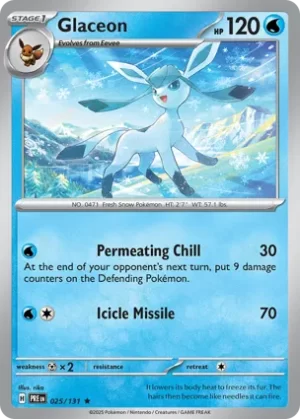 Glaceon - 025/131 - Holo - Rare