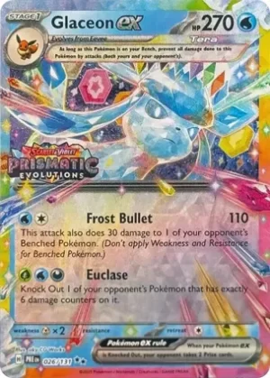 Glaceon Ex - 026/131 - Holo Promo - Stamp Promo