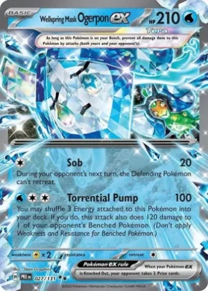 Wellspring Mask Ogerpon Ex - 027/131 - Holo - Double Rare