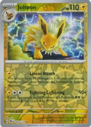 Jolteon - 029/131 - Reverse Holo - Rare
