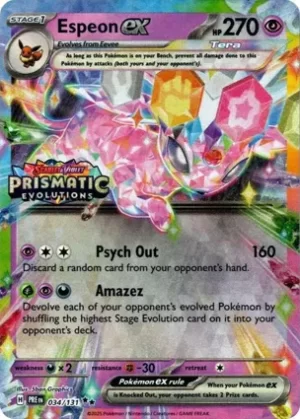 Espeon Ex - 034/131 - Holo - Promo - Stamp Promo