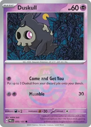 Duskull - 035/131 - Reverse Holo - Common - Master Ball