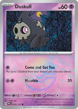 Duskull - 035/131 - Reverse Holo - Common - Poke Ball