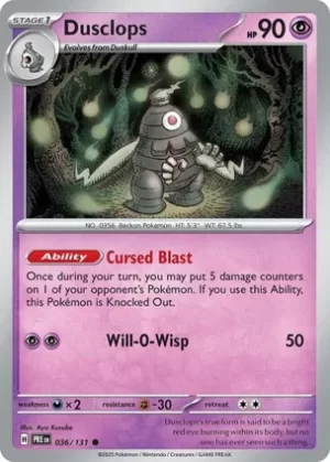 Dusclops - 036/131 - Non Holo - Common