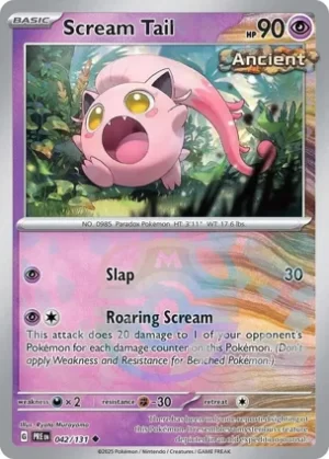 Scream Tail - 042/131 - Reverse Holo - Uncommon - Master Ball