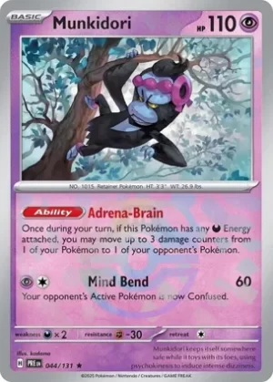 Munkidori - 044/131 - Reverse Holo - Rare - Master Ball
