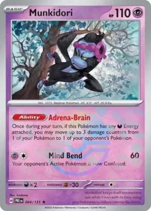 Munkidori - 044/131 - Reverse Holo - Rare - Poke Ball