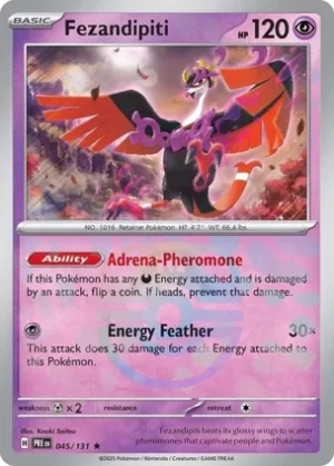 Fezandipiti - 045/131 - Reverse Holo - Rare - Master Ball