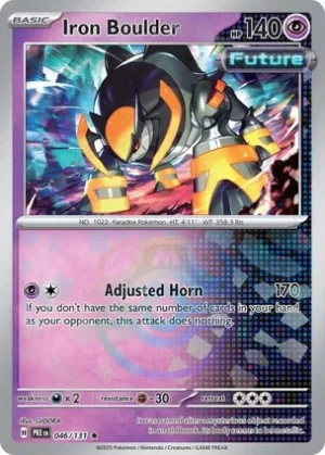 Iron Boulder - 046/131 - Reverse Holo - Rare - Master Ball