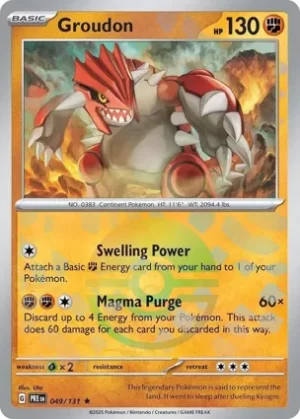 Groudon - 049/131 - Reverse Holo - Rare - Poke Ball