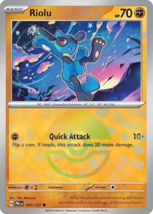 Riolu - 050/131 - Reverse Holo - Common - Poke Ball