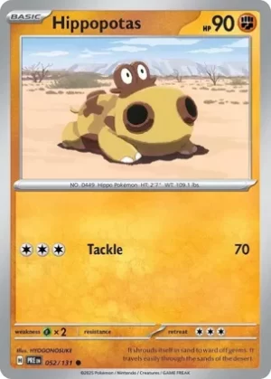 Hippopotas - 052/131 - Non Holo - Common