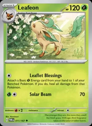 Leafeon - 011/167 - Non Holo - Uncommon