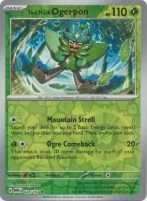 Teal Mask Ogerpon - 024/167 - Reverse Holo - Rare