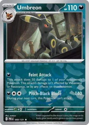 Umbreon - 059/131- Reverse Holo - Rare - Master Ball