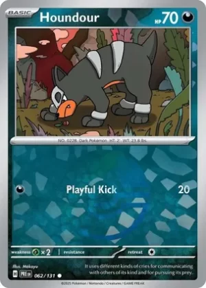 Houndour - 062/131 - Reverse Holo - Common - Poke Ball