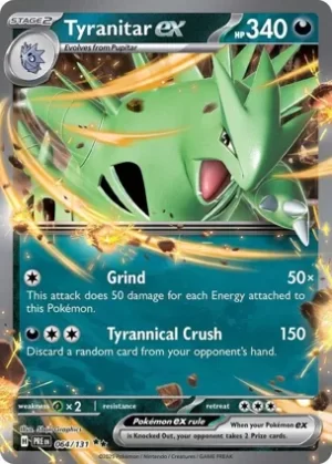 Tyranitar Ex - 064/131 - Holo - Double Rare