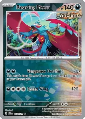 Roaring Moon - 065/131 - Reverse Holo - Rare - Master Ball