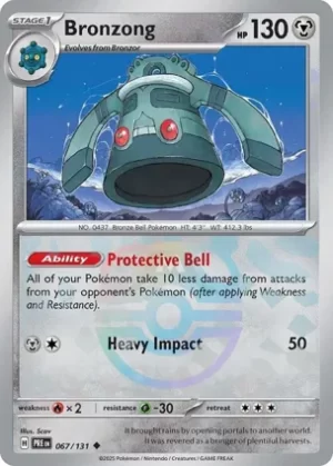 Bronzong - 067/131 - Reverse Holo - Uncommon - Master Ball