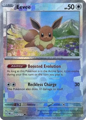 Eevee - 074/131 - Reverse Holo - Common - Master Ball